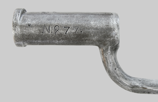 Image of the Austrian M1799 socket bayonet.