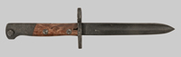 Thumbnail image of Brazilian Mosquetão M968 knife bayonet.