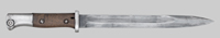 Thumbnail image of German M1884/98 second pattern knife bayonet.