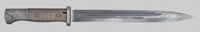 Thumbnail image of German M1884/98 Third Pattern knife bayonet marked cvl.