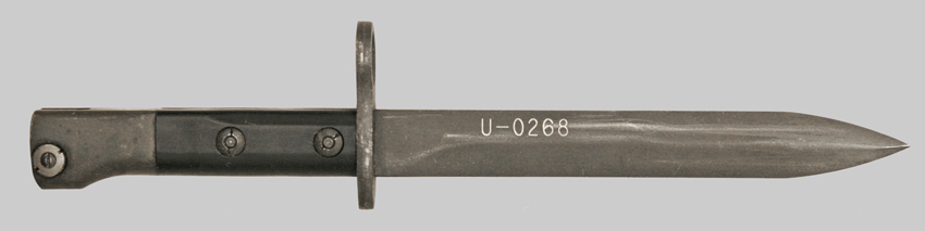 Images of Haitian Uzi submachine gun bayonet.