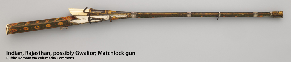 Image of Indo-Persian matchlock torador musket.