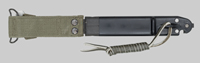 Thumbnail image of Dutch KCB-70 M1 (Stoner) bayonet.