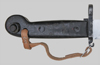 Thumbnail image of Polish 6H3 (AKM Type 1) bayonet with black grip
