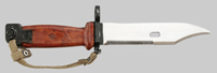 Thumbnail image of Russian 6X4 (AKM Type II) reworked knife bayonet.