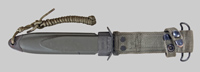 Thumbnail image of South Korean K-M7 knife bayonet.