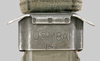 Thumbnail image of PWH manufacturer symbol on M8A1 Scabbard.