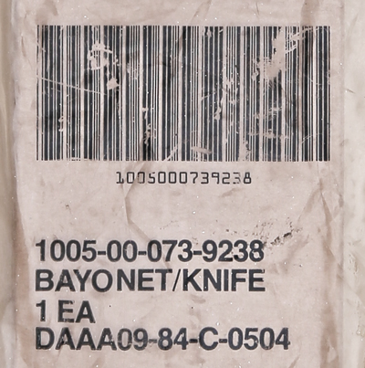 Image of Imperial Knife Co. 1984 Contract M7 Bayonet in Original Packaging.