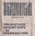 Thumbnail image of 1984 Imperial Knife Co. M7 bayonet in original packaging.