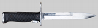 Thumbnail image of Imperial M6 bayonet plated for honor guard use.