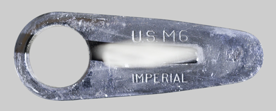 Image of Imperial Knife Co. M6 bayonet plated for honor guard service.