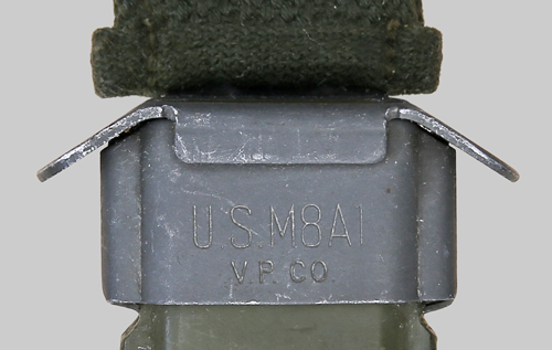 Image of 1950s contract M8A1 scabbard by Victory Plastics Co.