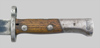 Thumbnail image of Yugoslavia M1948 knife bayonet with large serial number.