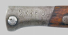 Thumbnail image of Yugoslavia M1948 knife bayonet with large serial number.