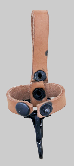 Iimage of Yugoslavian AKM belt hanger with snap closure.