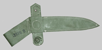 Thumbnail image of Czechoslovakia vinyl scabbard for VZ-58 knife bayonet.