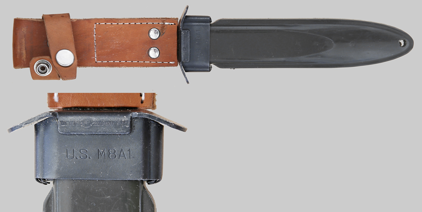 Image of commercial copy of M8A1 scabbard.